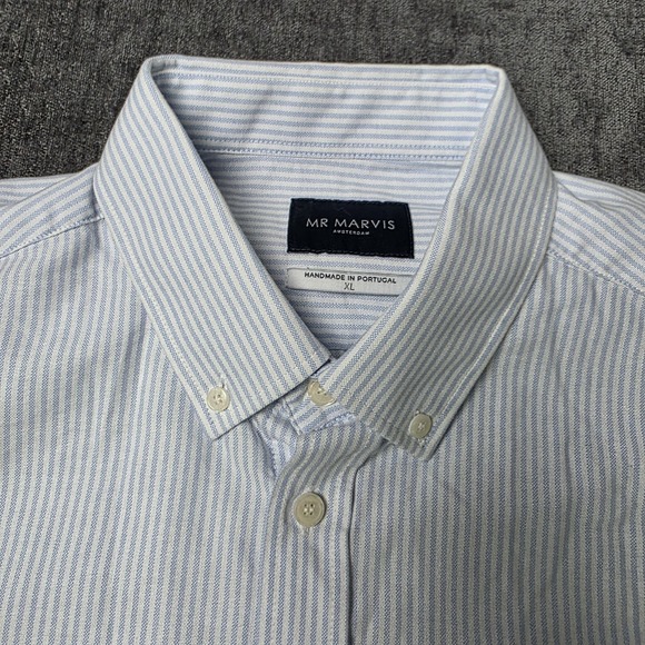Mr Marvis Other - Mr Marvis OCBD Oxford Button Down Shirt Mens XL Organic Cotton Handmade Portugal